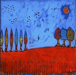 עצים פסיכודלי כחול עצים פסיכודלי כחול