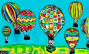 כדורים פורחים כדורים פורחים